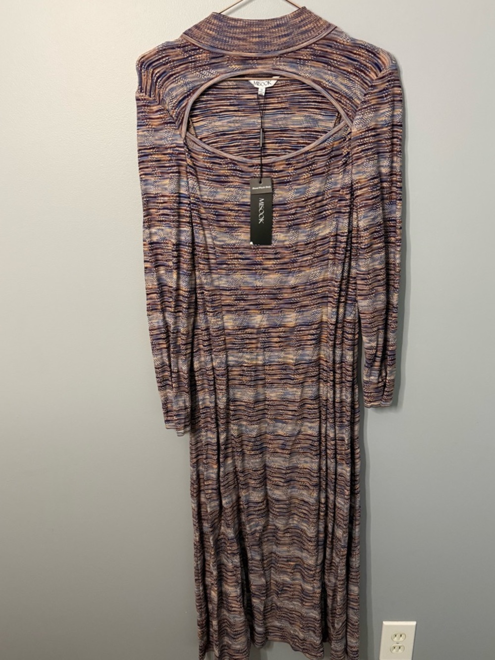 Misook Multicolor Long-Sleeve Knit Dress